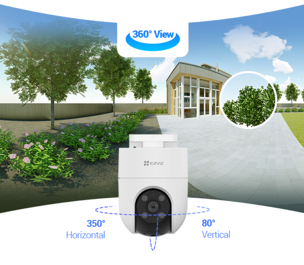 Ezviz H8C 1080p Outdoor Pan/Tilt 2-Way Audio Wife Camera - Image 3