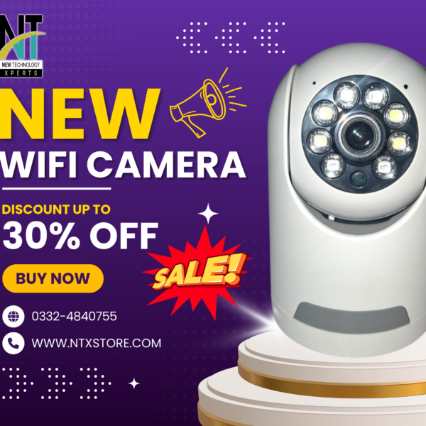 📸🔊 Smart Wi-Fi Camera with Two-Way Audio – Talk & Monitor in Real Time!