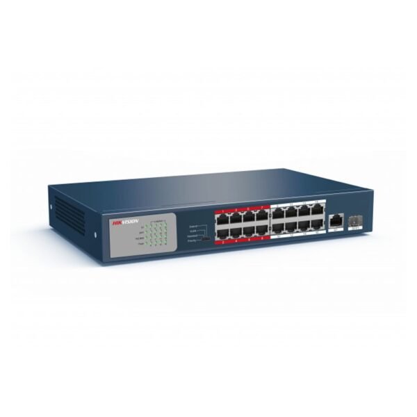 16 Port Fast Ethernet Unmanaged POE Switch-DS-3E0318P-E/M